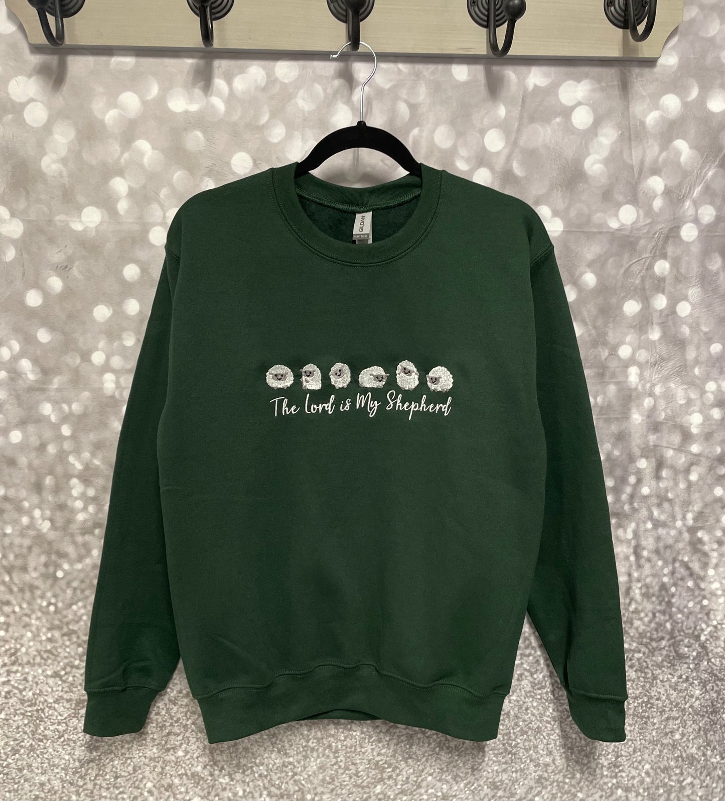 The Lord Is My Shepheard Embroidered Sweatshirt