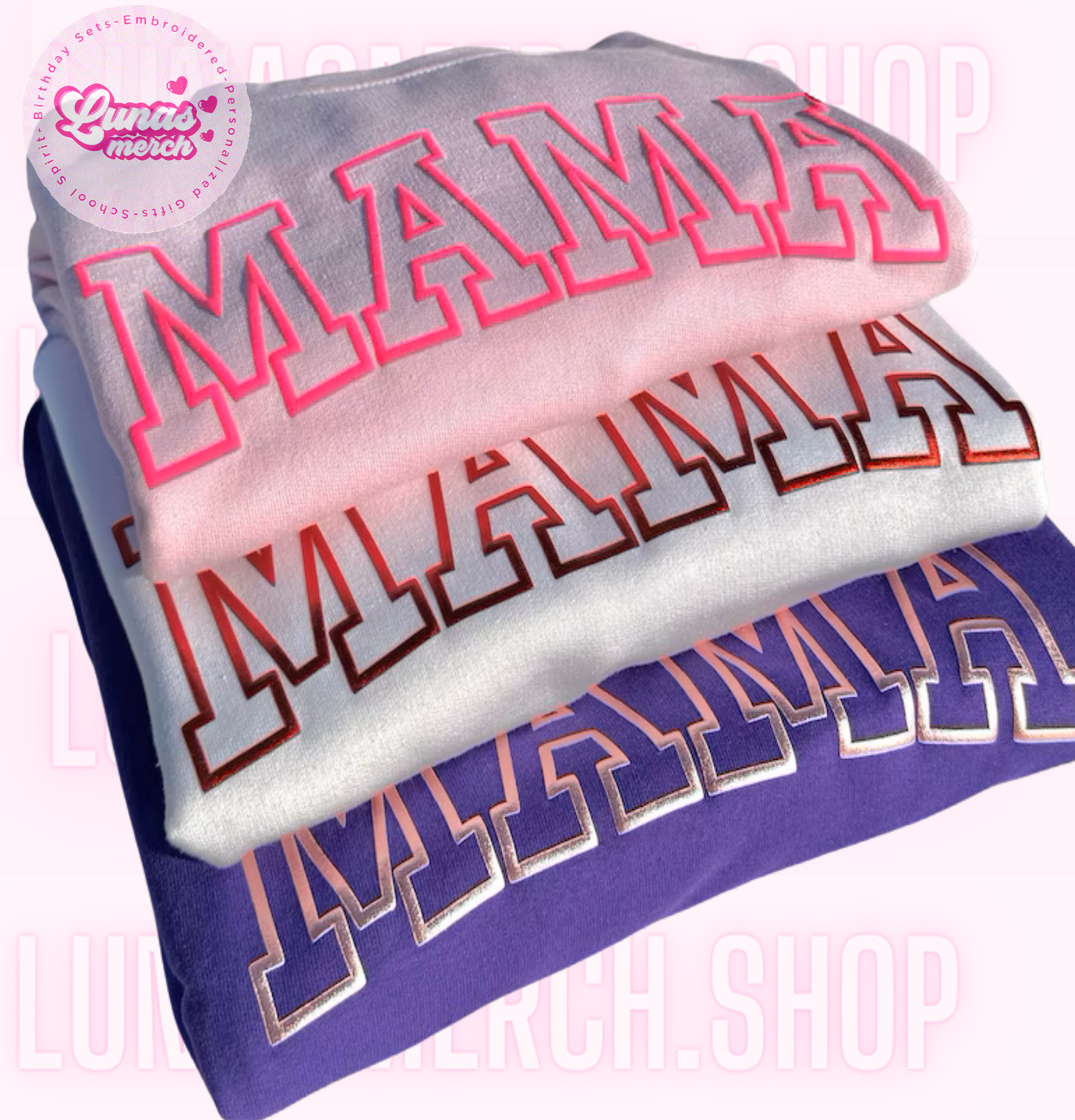 Embroidered Mama Sweatshirt