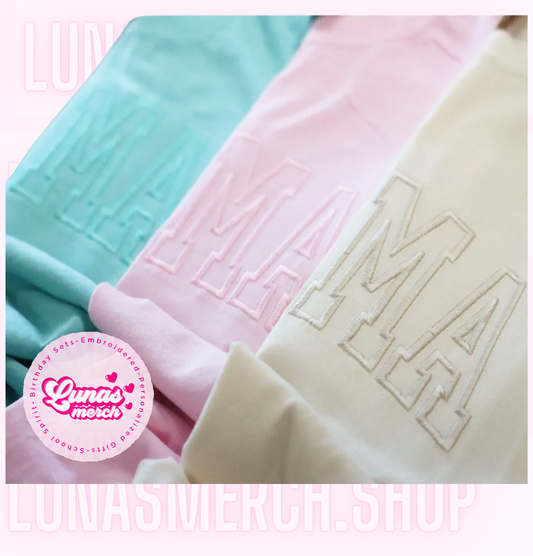 Simply Mama Embroidered Sweatshirt