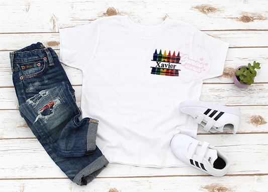 Back To School Crayon Shirt!!