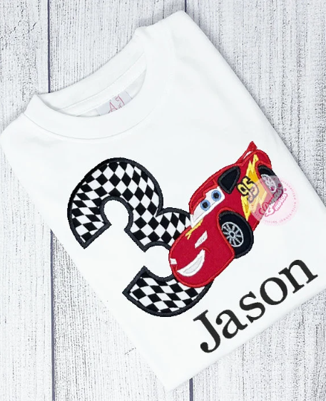 Cars Personalized Birthday Shirt