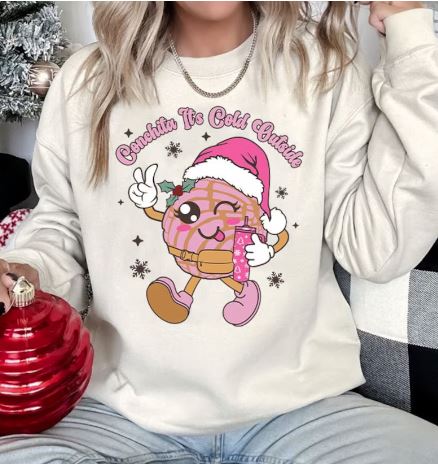 conchita its cold outside crew neck