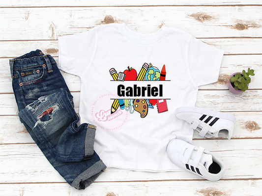 Colorful Back to School Personalized T-Shirt