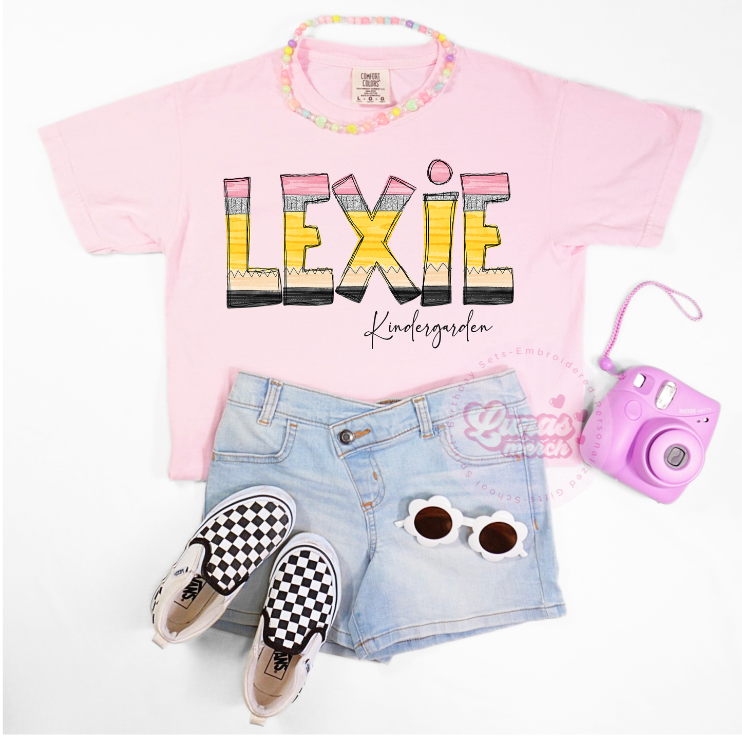 Cute Personalized Pencil Shirt for Back to School