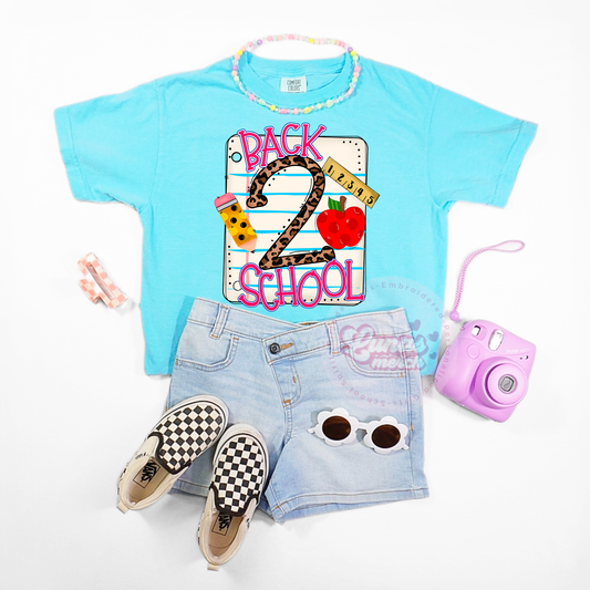 Cute Back 2 School Notebook Paper Shirt