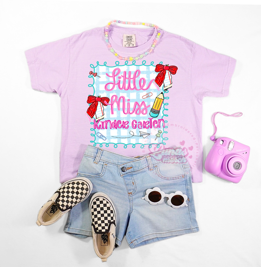 Little Miss Kindergarten Girls Shirt