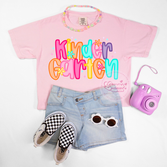 Cute Kindergarten Back to School Girl Shirt