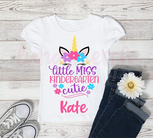 Little Miss Kindergarten Personalized Tee