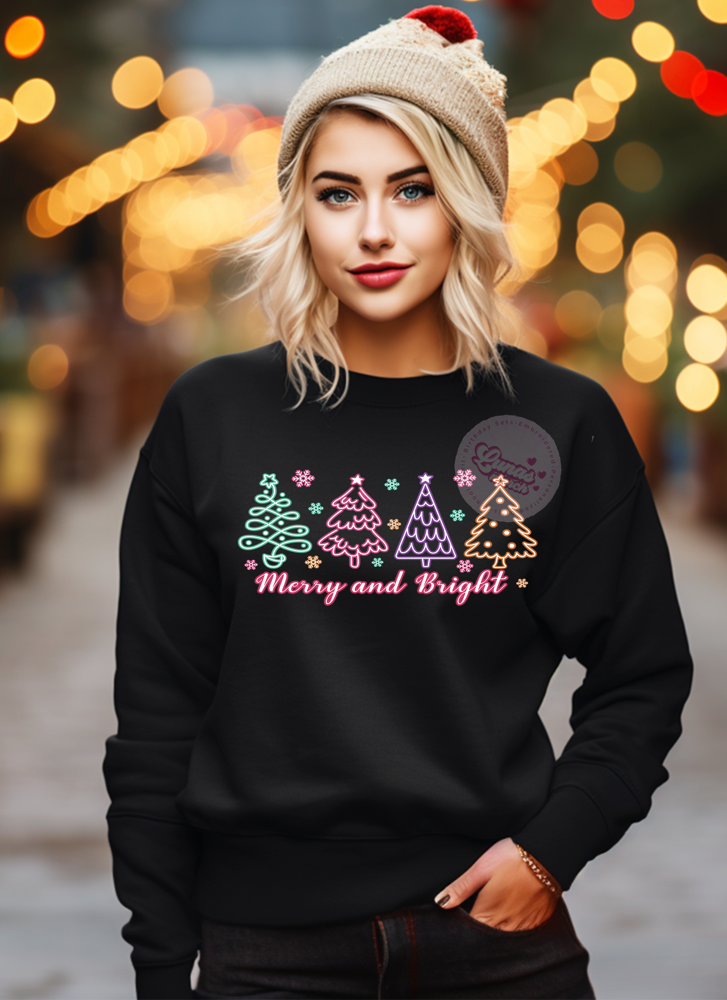 MERRY AND BRIGHT Crewneck