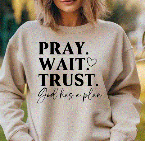 Pray, Wait, Trust Sweatshirt