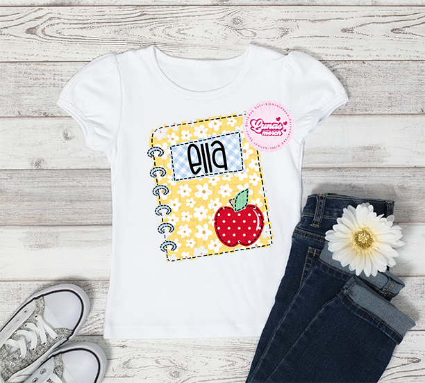 Notebook Shirt Back To School!!