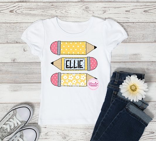 Back To School Custom Pencil Shirt!!