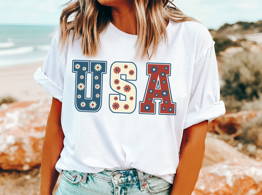 USA flower T-Shirt