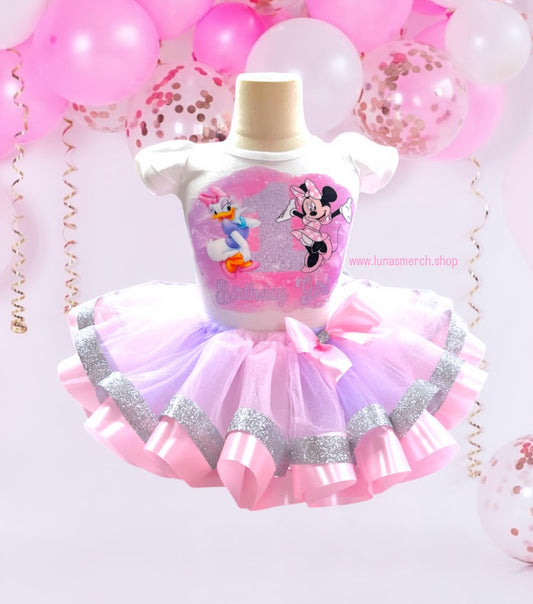 Mouse Pink Birthday Tutu Set