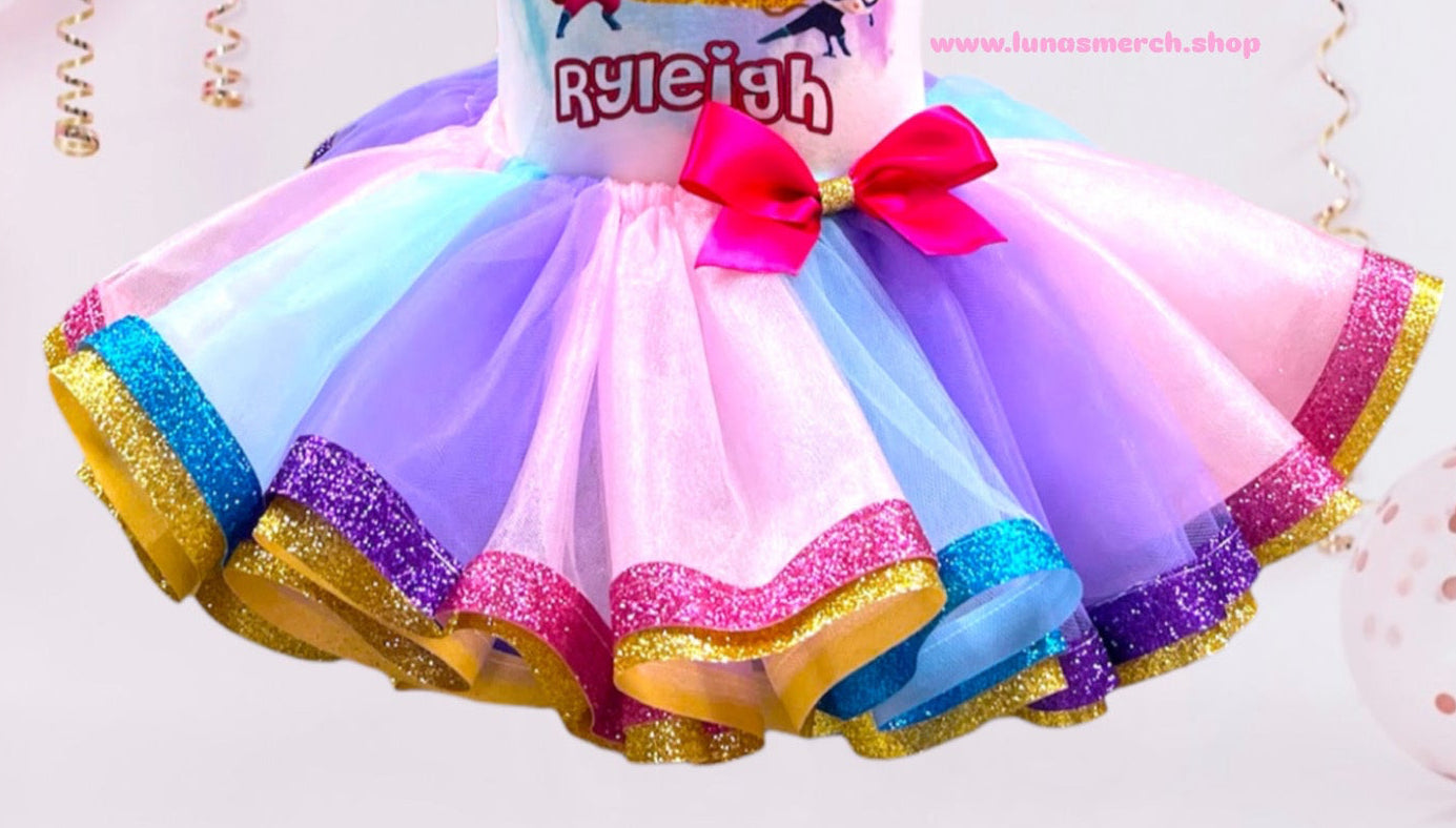 Superhero Kitty Birthday Tutu Set