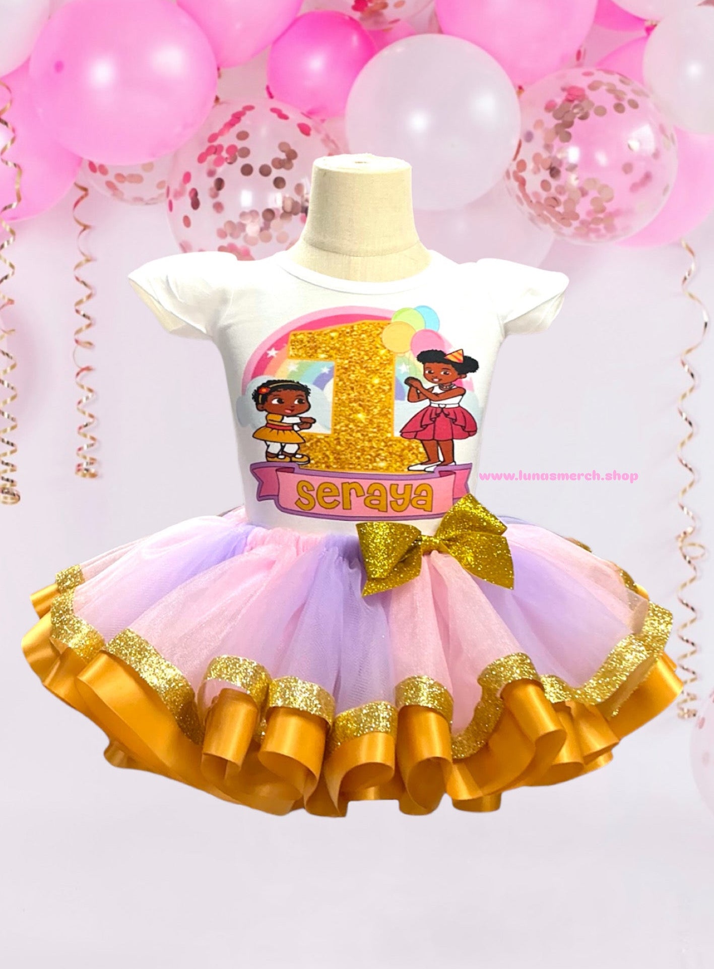 Gold Gracies Corner Birthday Tutu Set