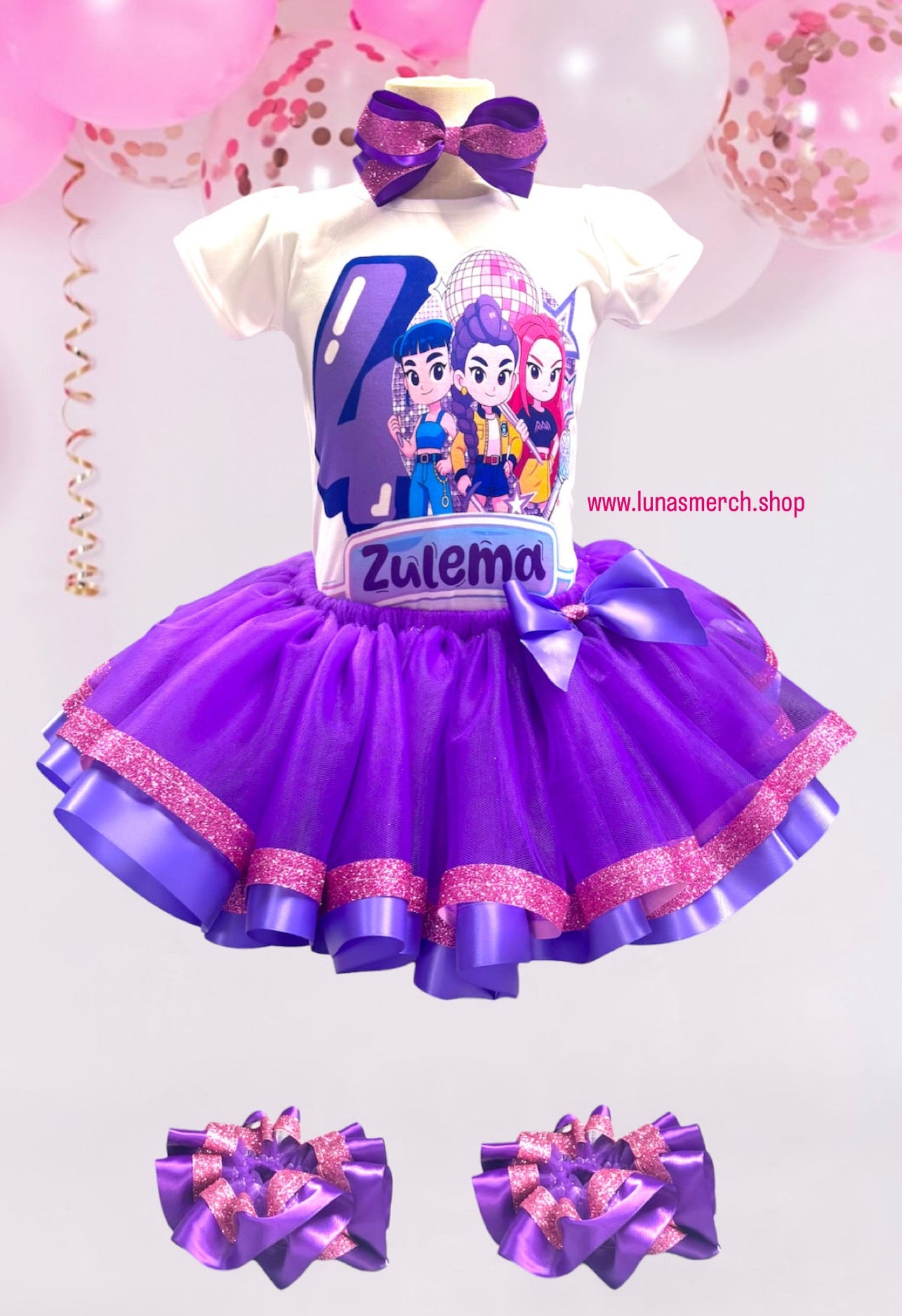 Kpop Hunters Birthday Tutu Set (Purple Ver.)