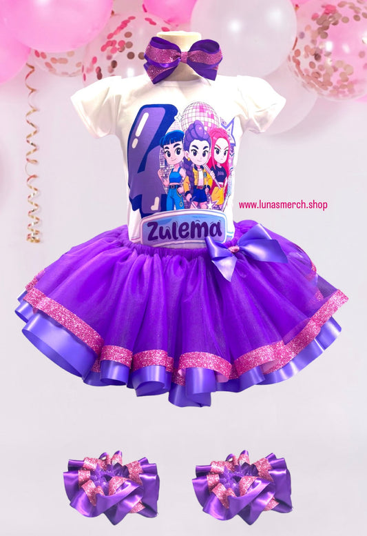 Kpop Hunters Birthday Tutu Set (Purple Ver.)