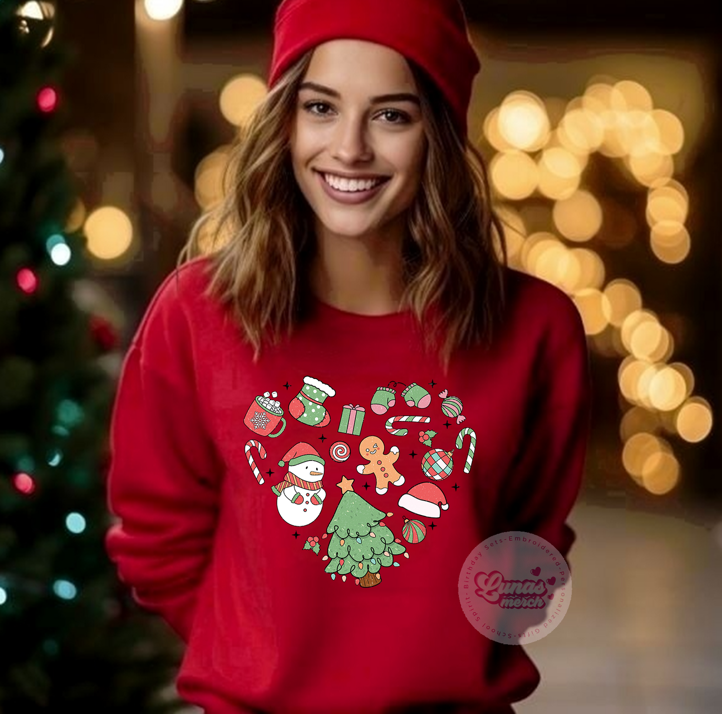 Christmas Heart Sweatshirt