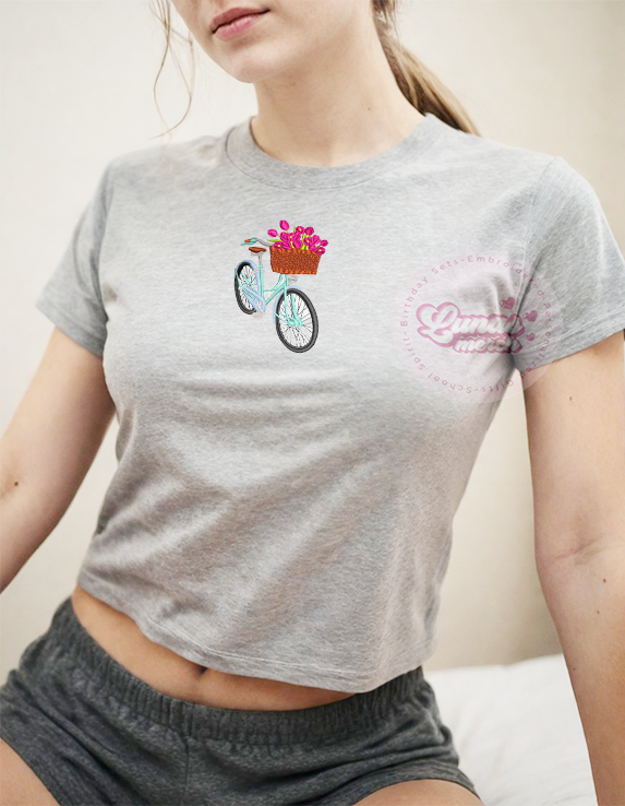 Aesthetic Bicycle Baby Tee!!