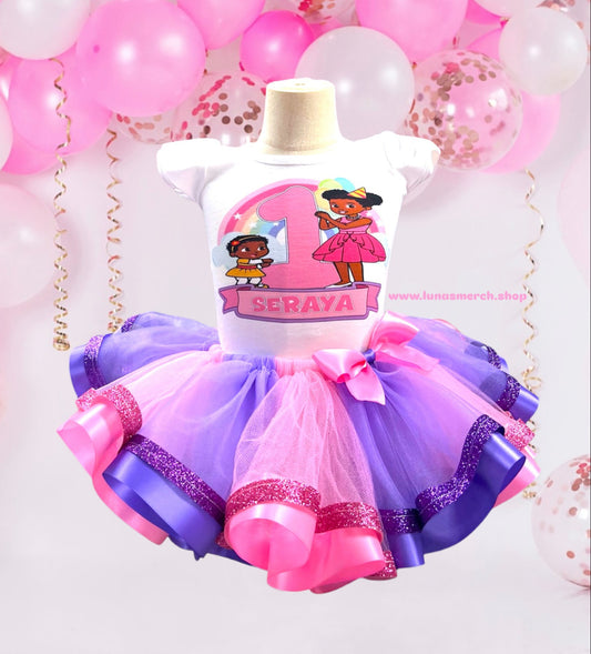 Pink Gracies Corner Birthday Tutu Set