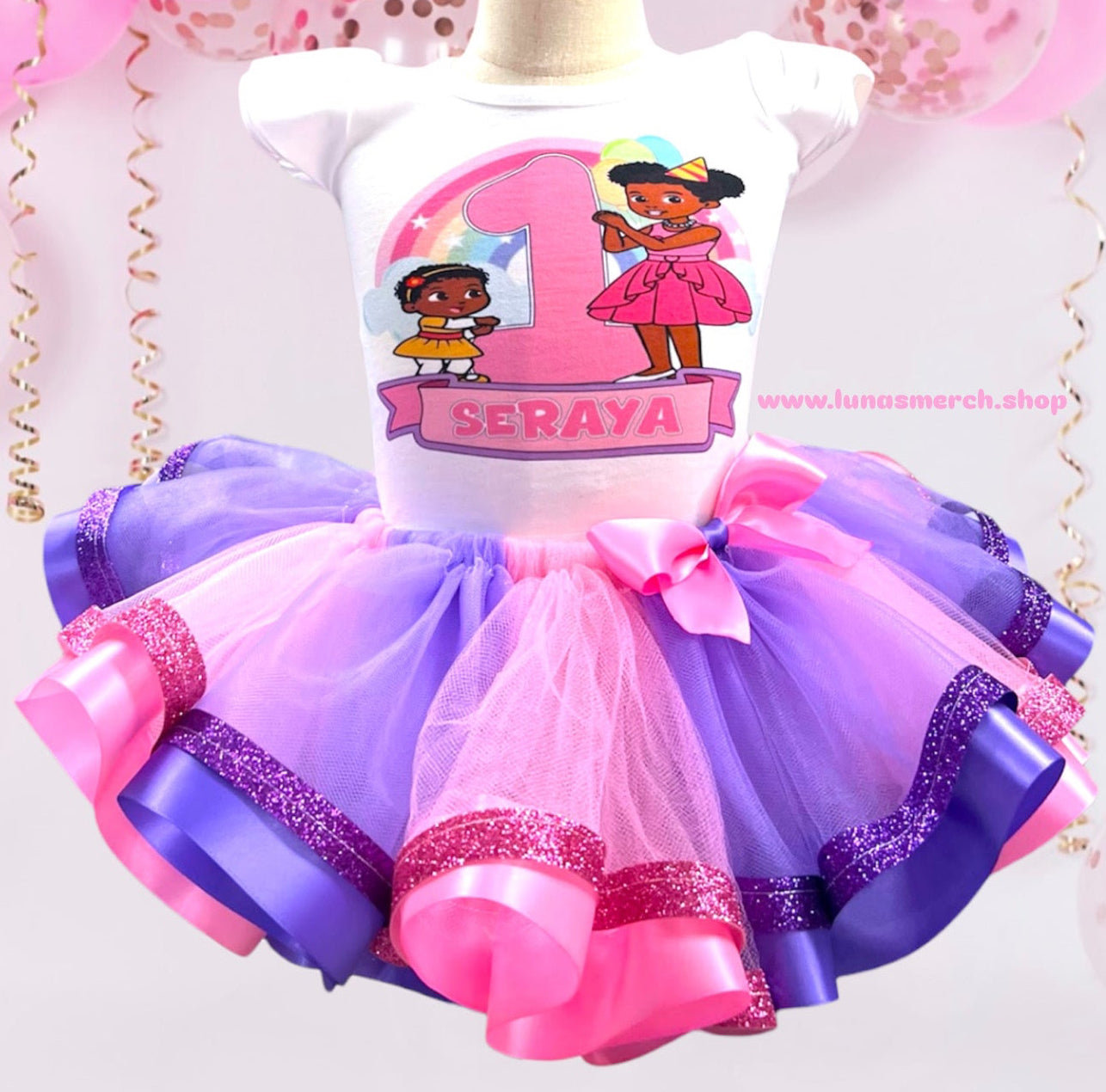 Pink Gracies Corner Birthday Tutu Set