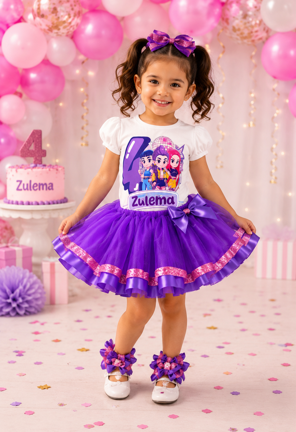 Kpop Hunters Birthday Tutu Set (Purple Ver.)