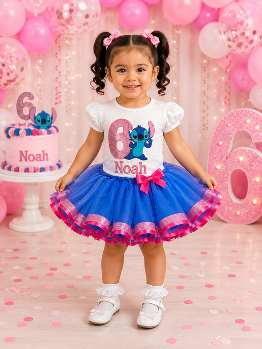 Stitch Birthday Tutu Set (Pink Ver.)