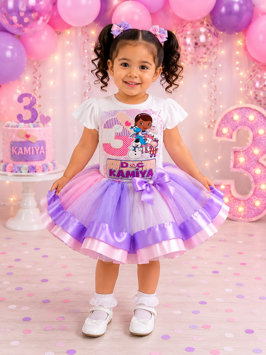Doctor Mc Stuffin  Birthday Tutu Set