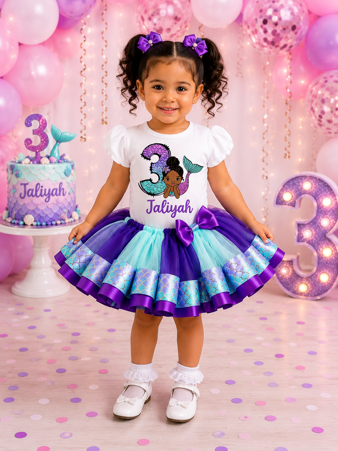Mermaid Birthday Tutu Set