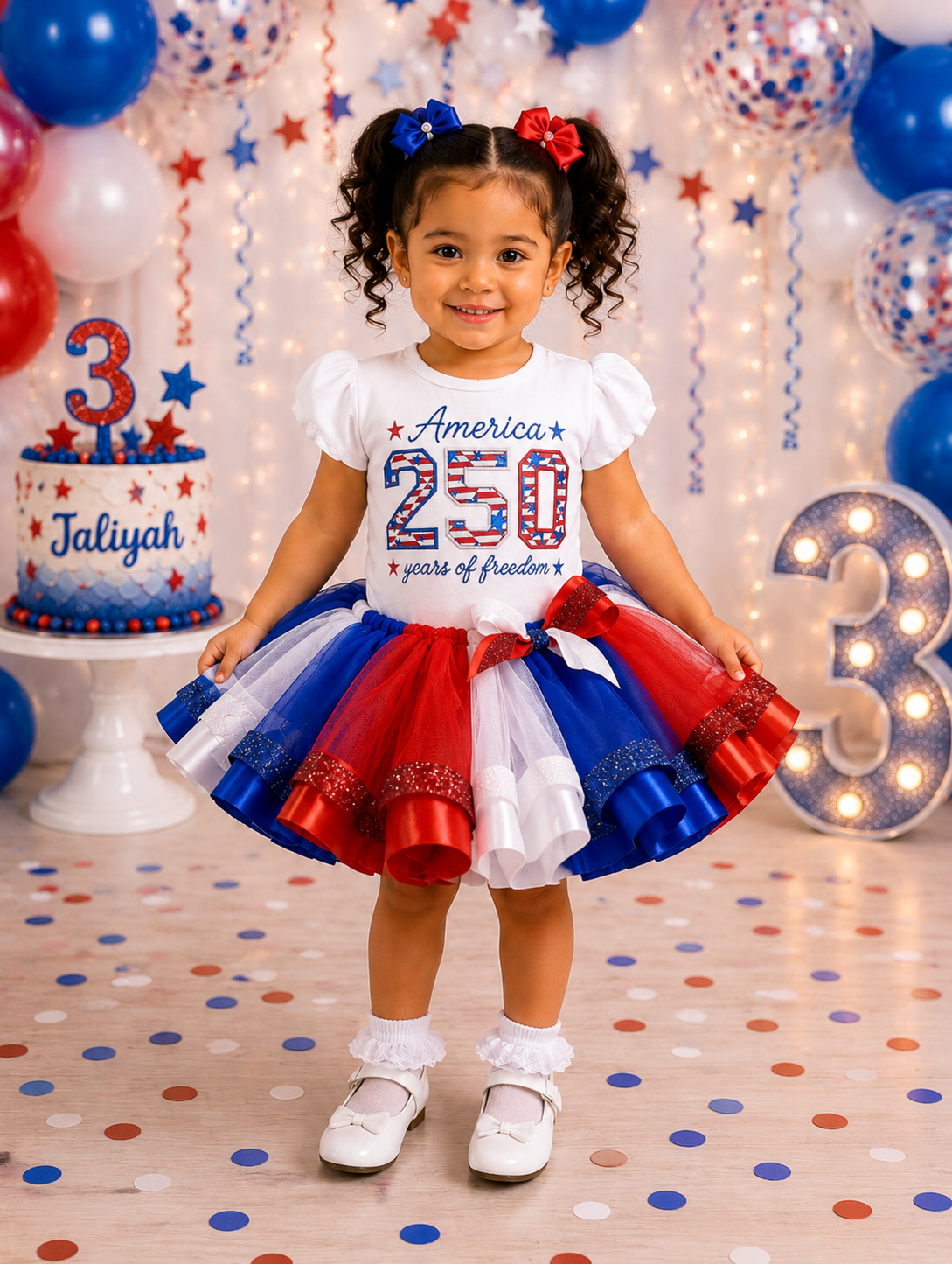 America 250 Birthday Tutu Outfit