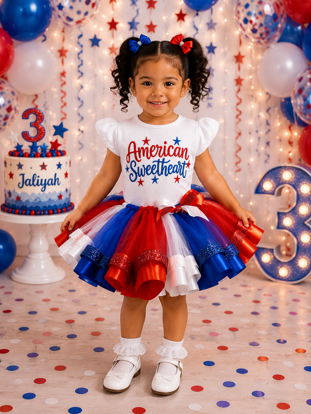 American Sweetheart Patriotic Tutu Outfit
