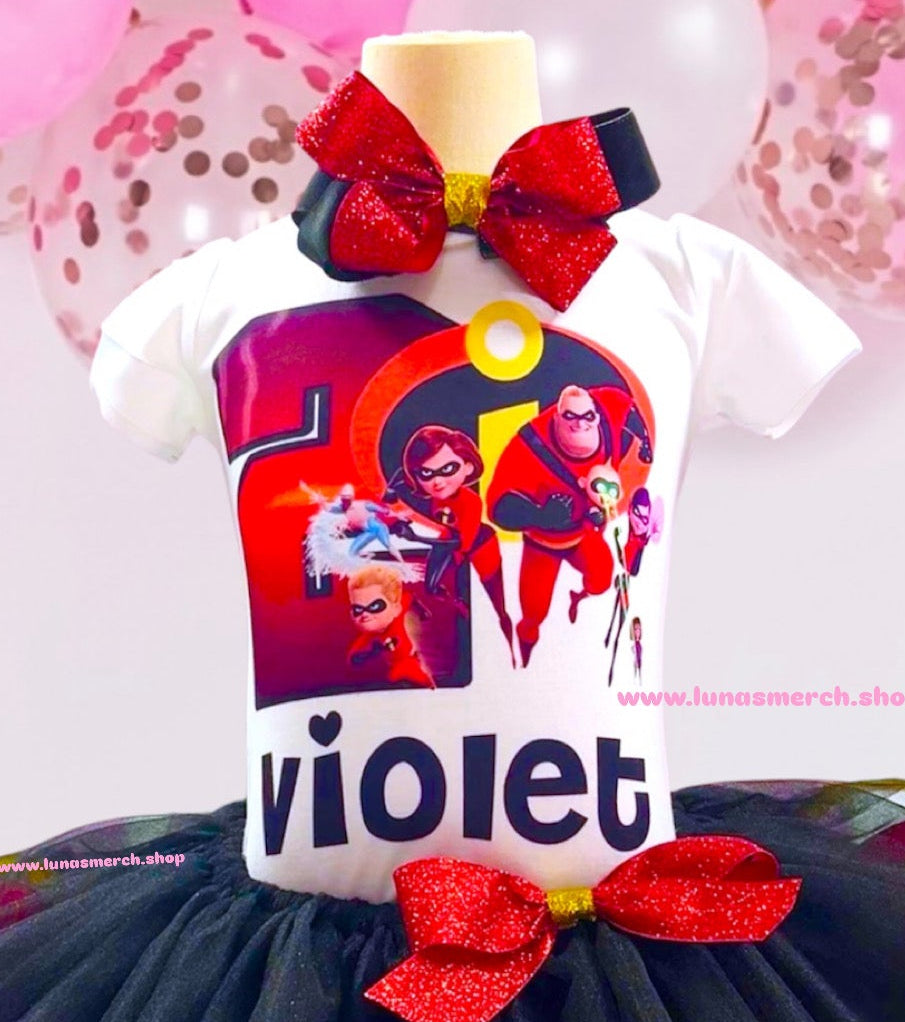 Incredible Super Hero Birthday Tutu Set