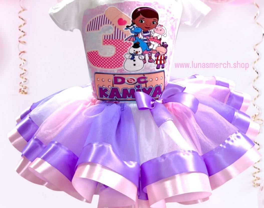 Doctor Mc Stuffin  Birthday Tutu Set