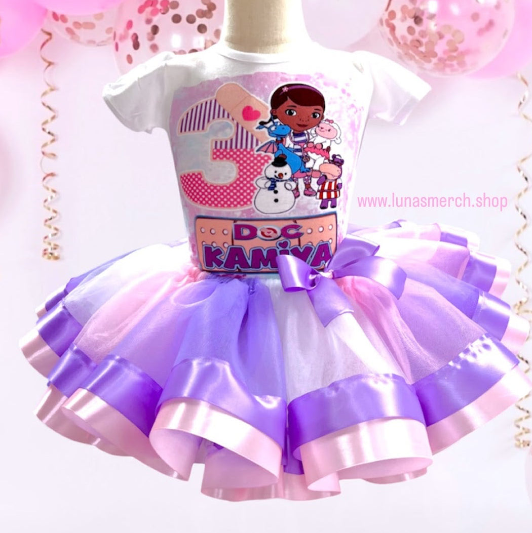 Doctor Mc Stuffin  Birthday Tutu Set