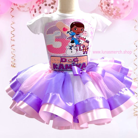Doctor Mc Stuffin  Birthday Tutu Set