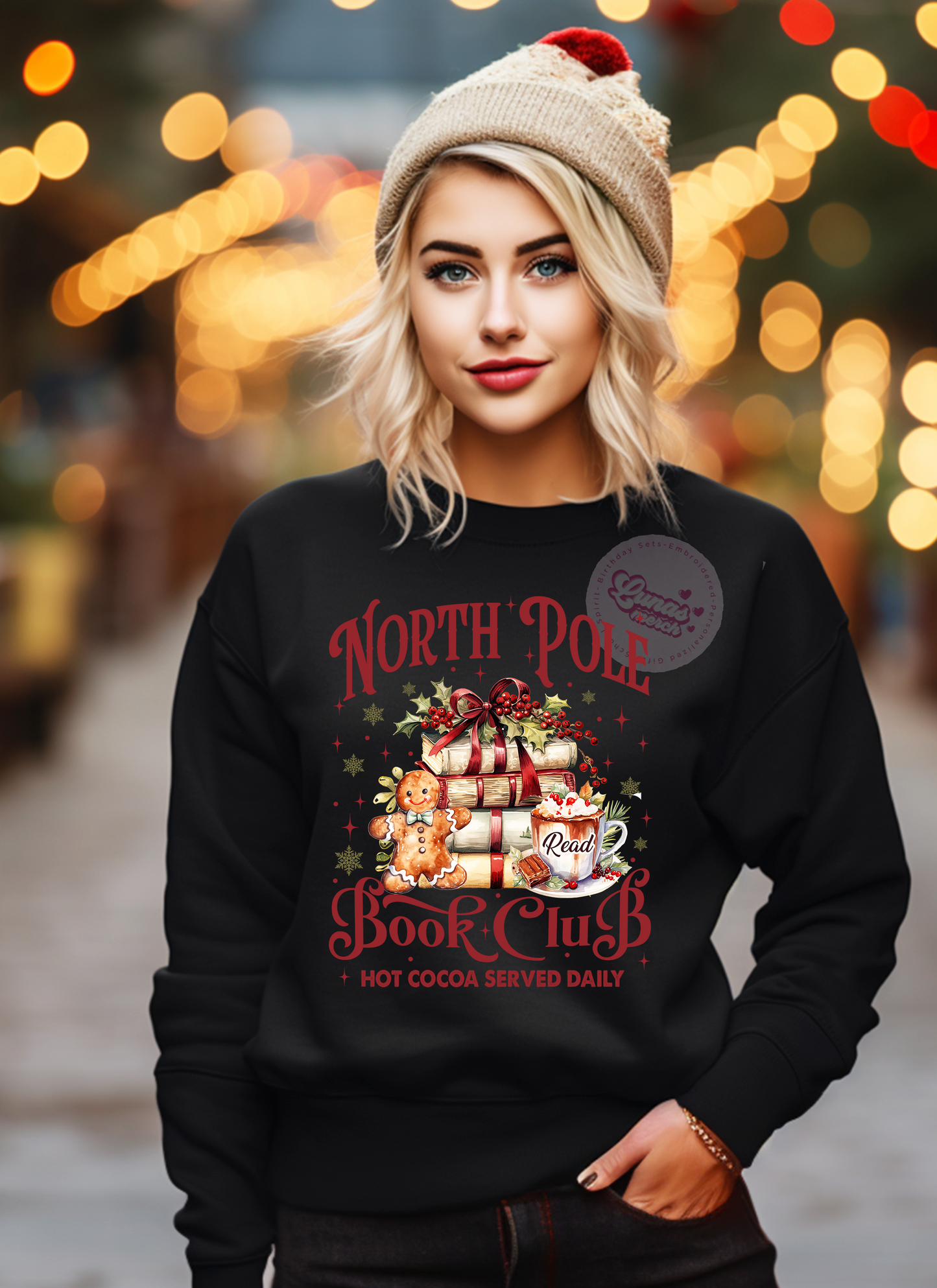 Christmas North Pole Book Club Crewneck