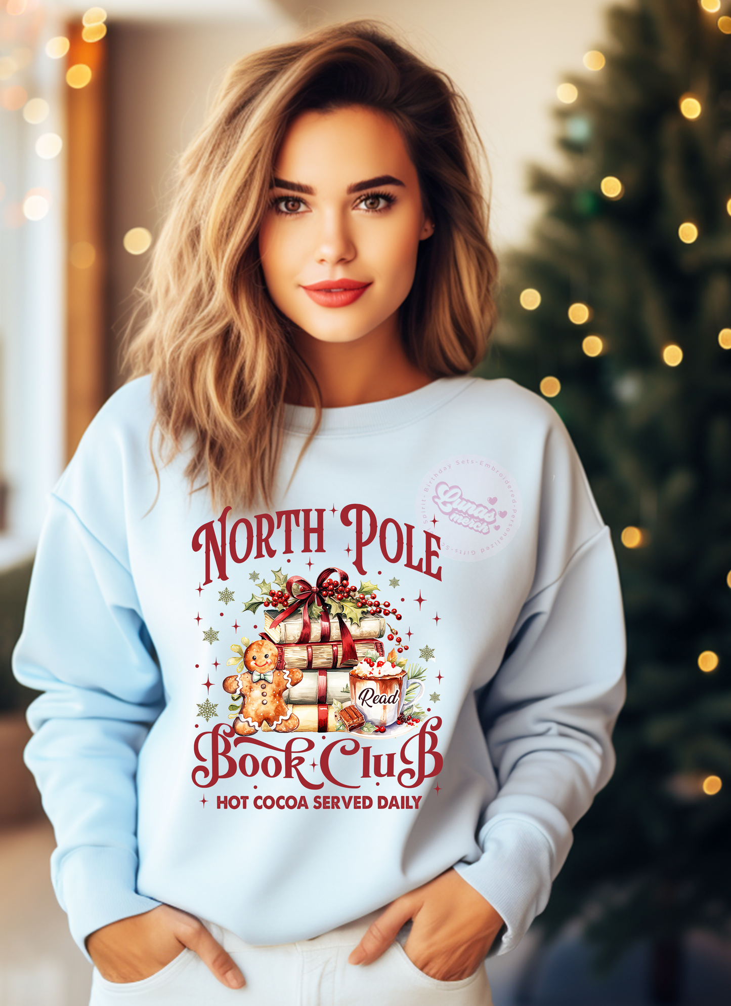 Christmas North Pole Book Club Crewneck