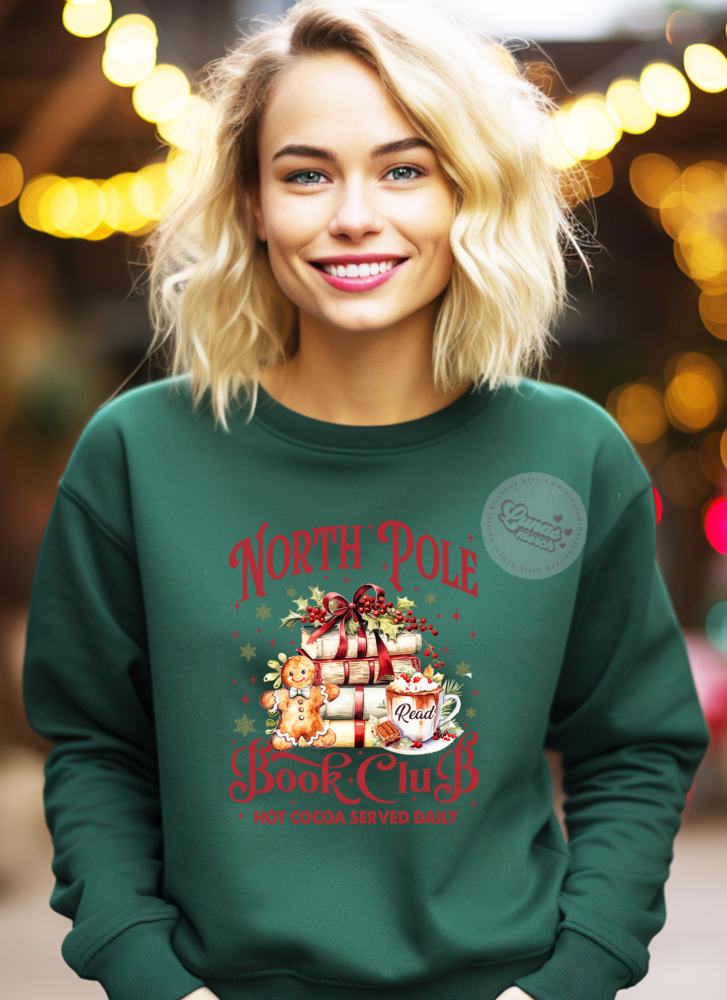 Christmas North Pole Book Club Crewneck