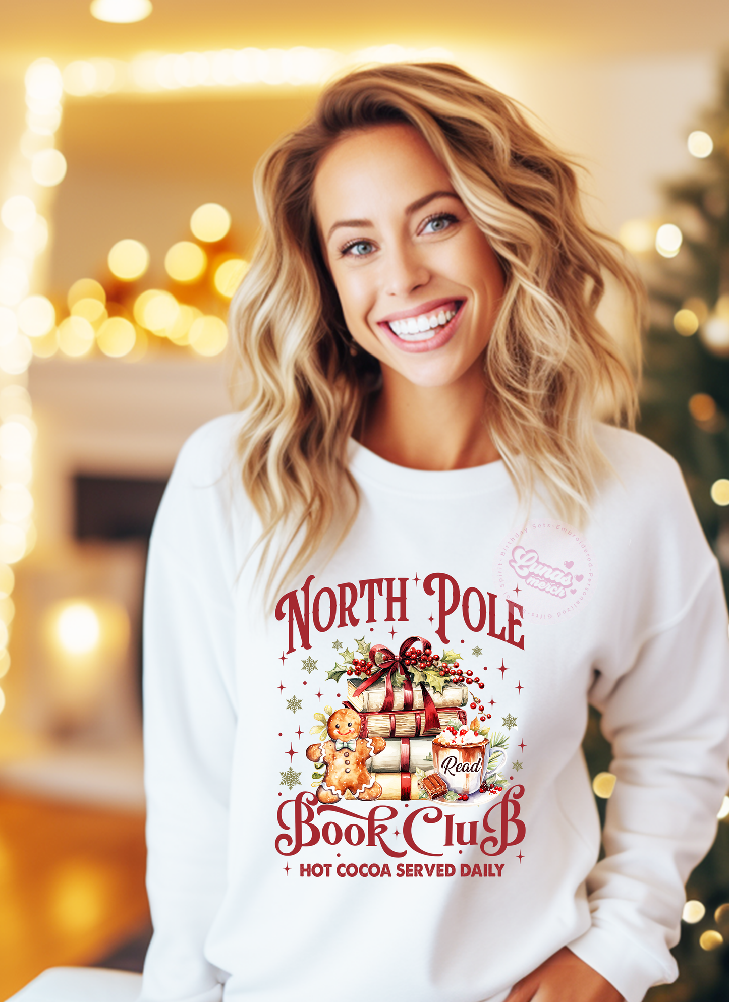 Christmas North Pole Book Club Crewneck