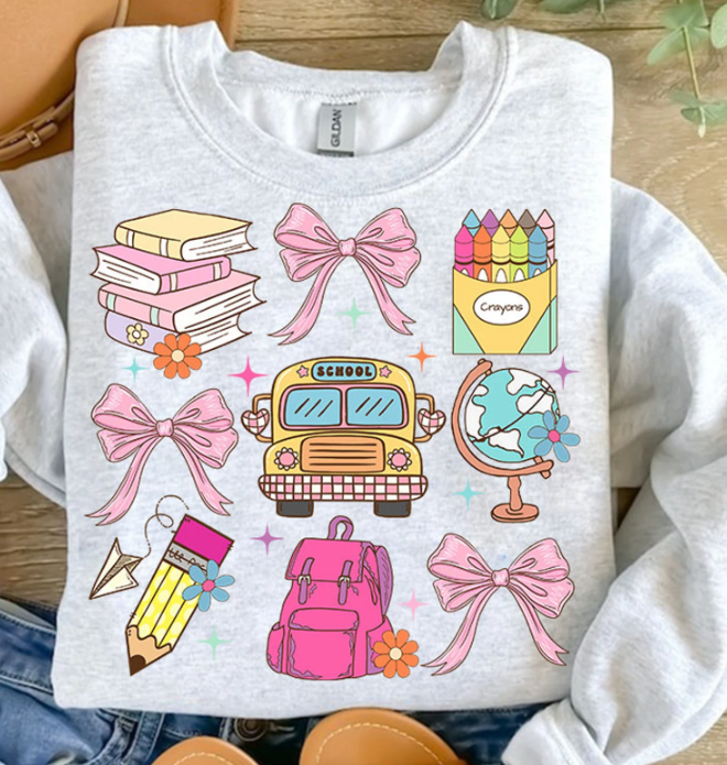 Coquette Back to School Crewneck
