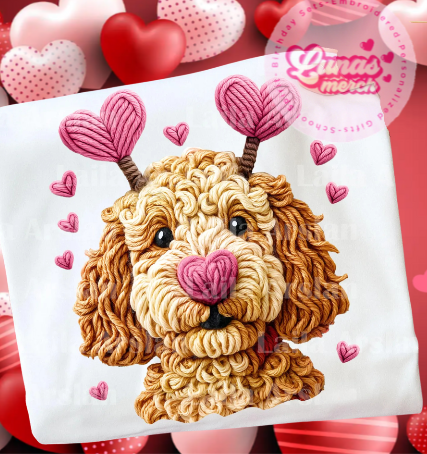 valentines puppy shirt