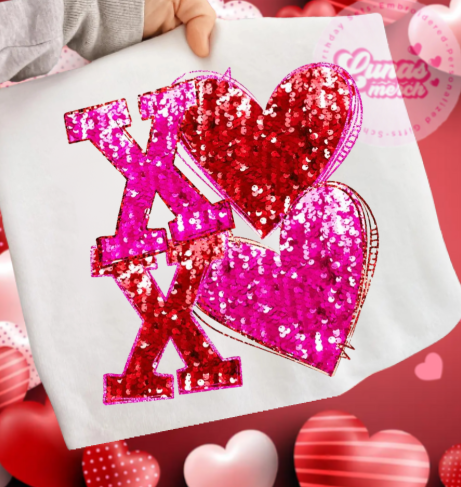 valentine xoxo print shirt