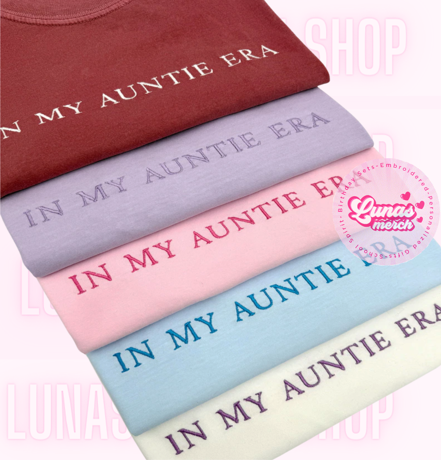 In My Auntie Era Embroidered Sweatshirt