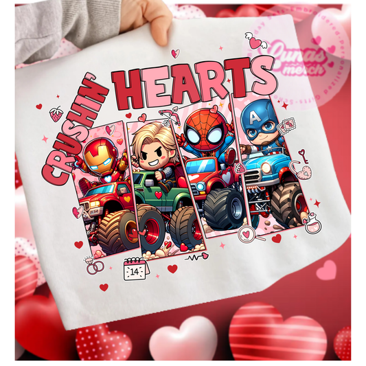 valentine crushing hearts