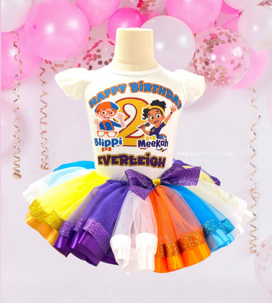 Blippi & Meekah Birthday Tutu