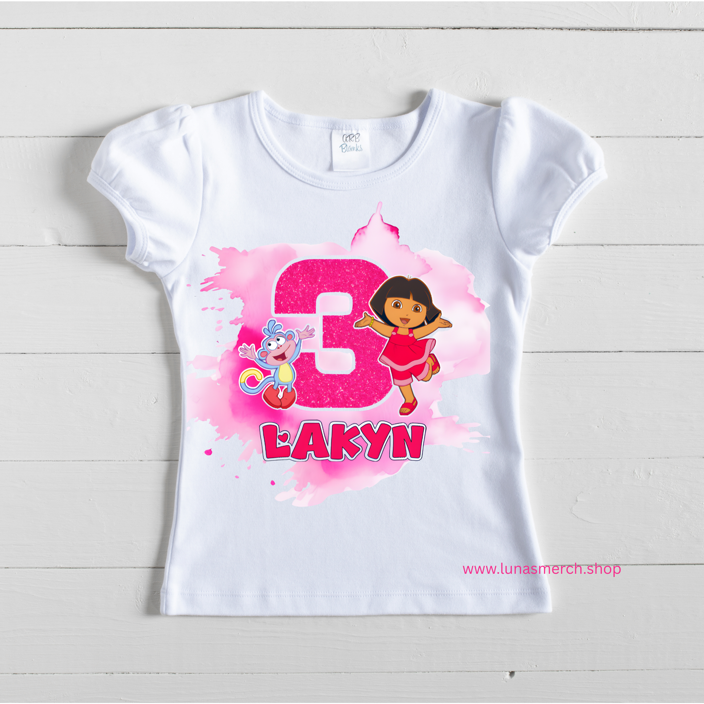 Dora Pink Princess Birthday Tutu Set