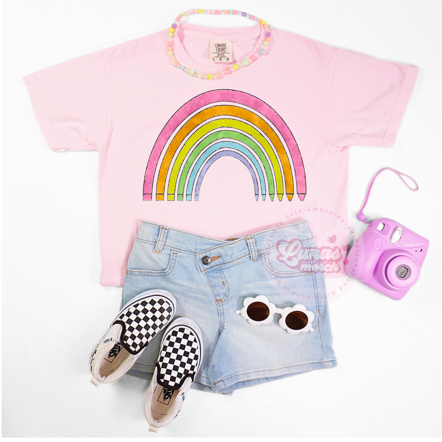Cute Crayon Rainbow Back to School Shirt