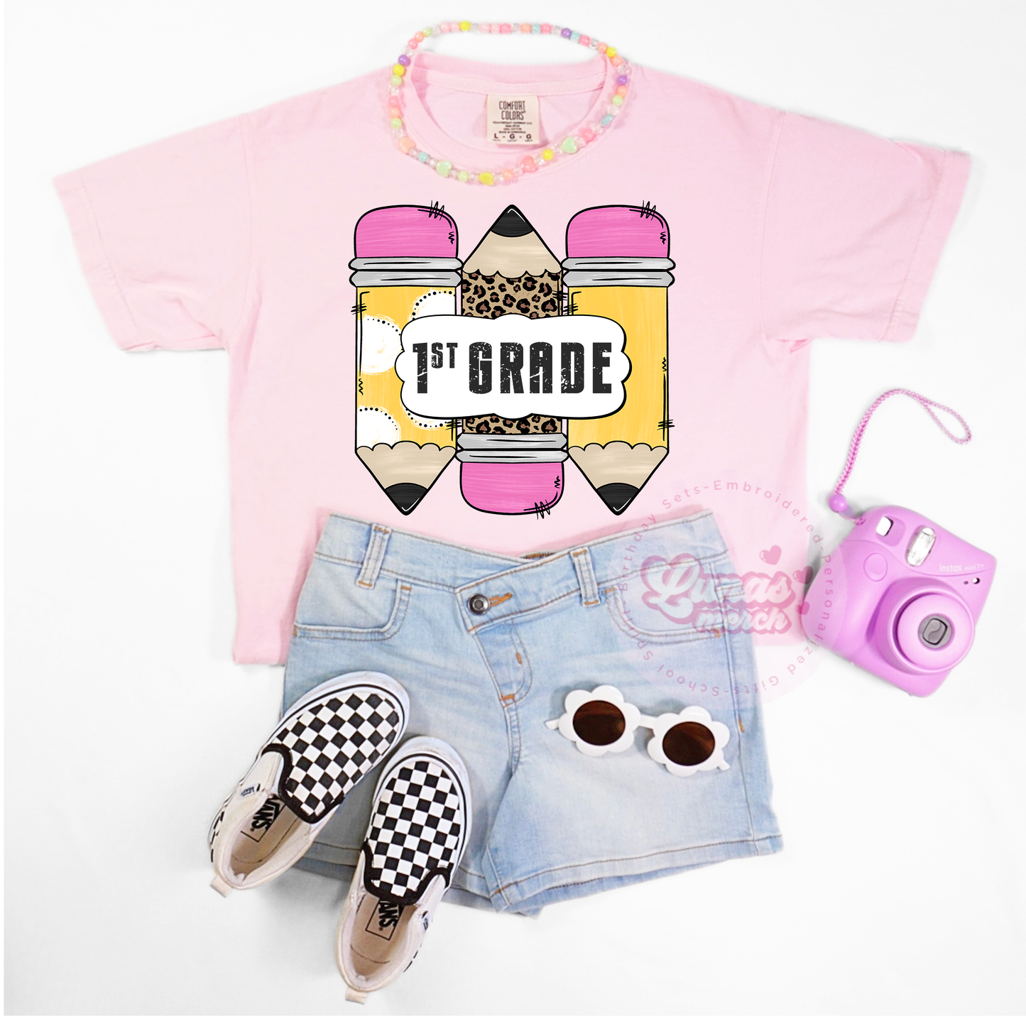 Cute Back to School First Grade Pencil Shirt