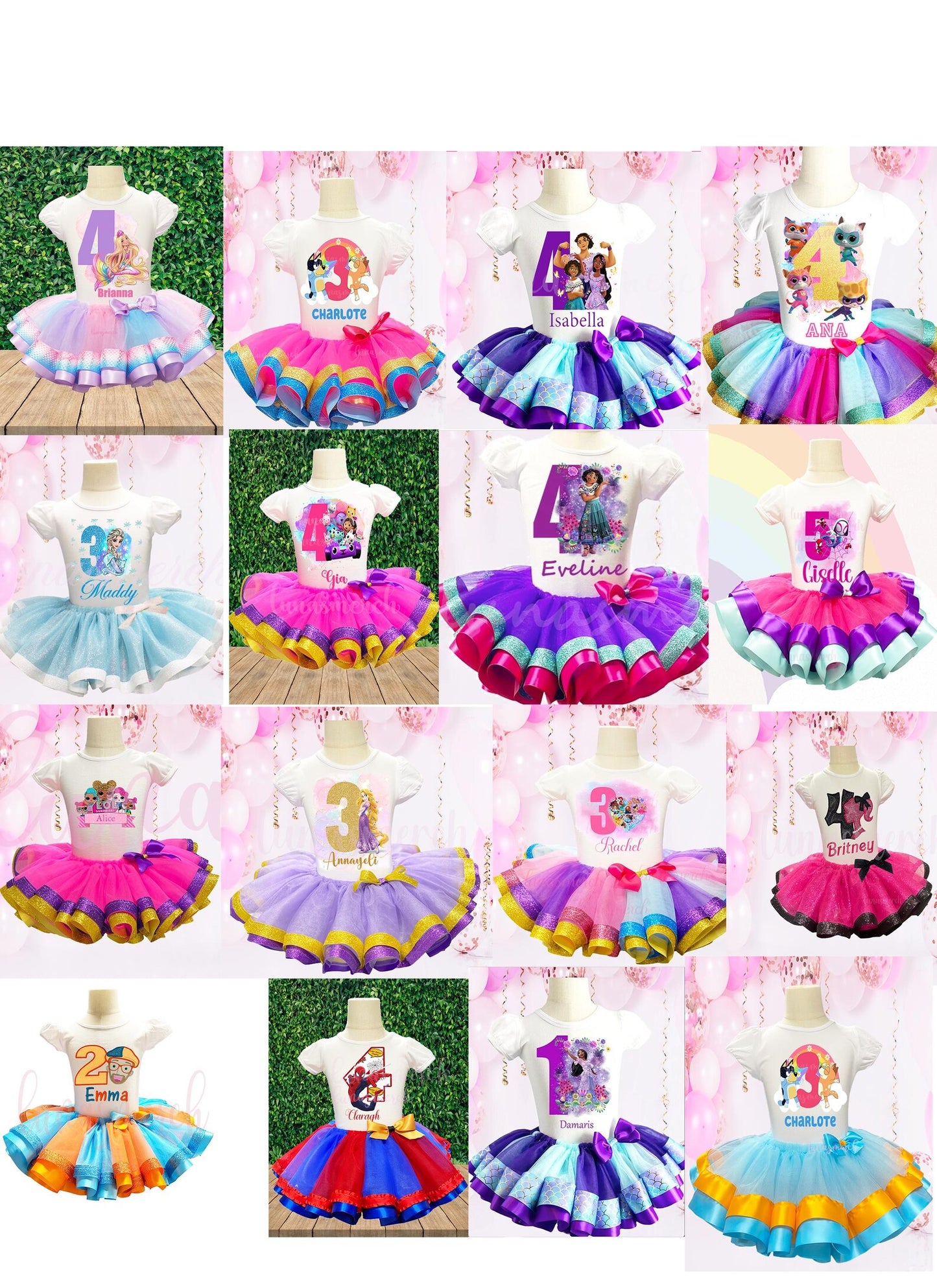 Custom Tutu Set (message me before ordering)